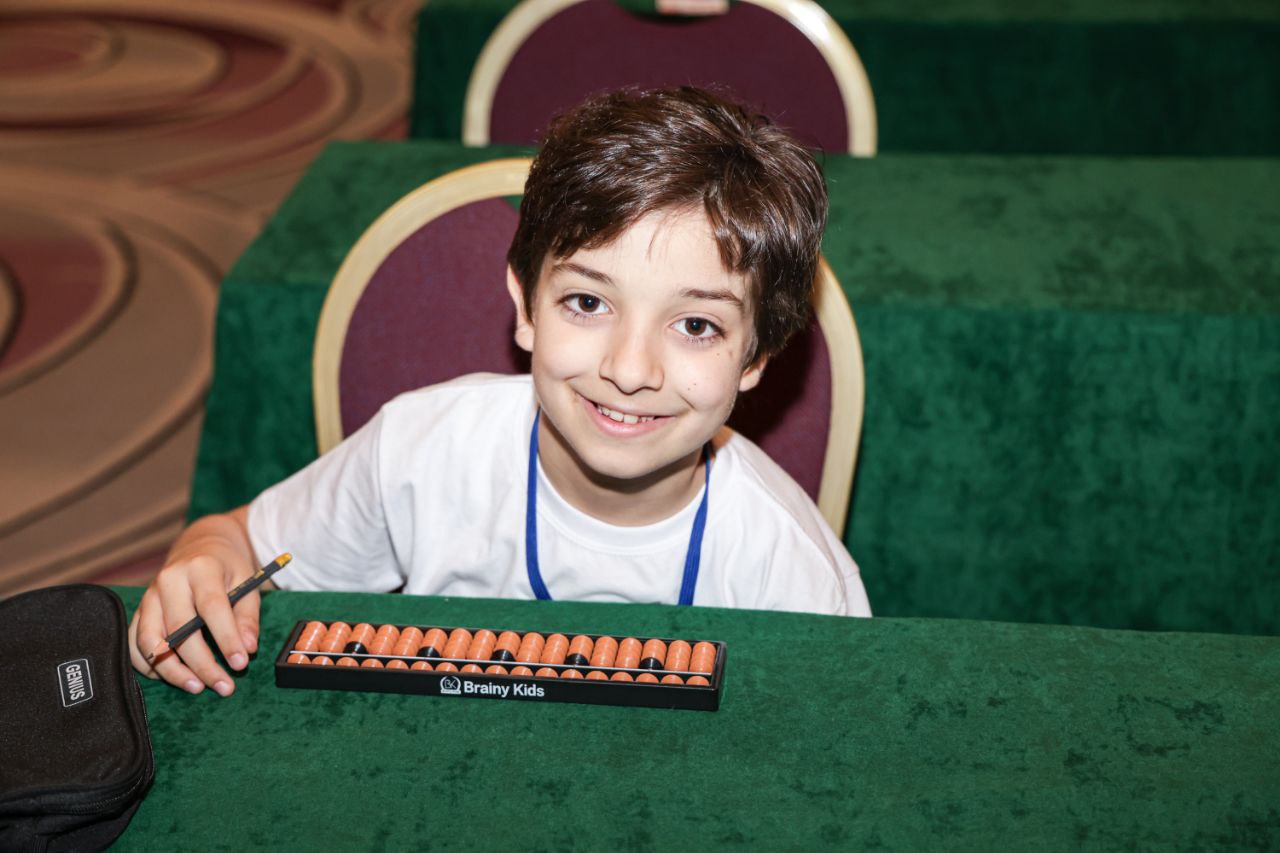 Kids Learning Soroban